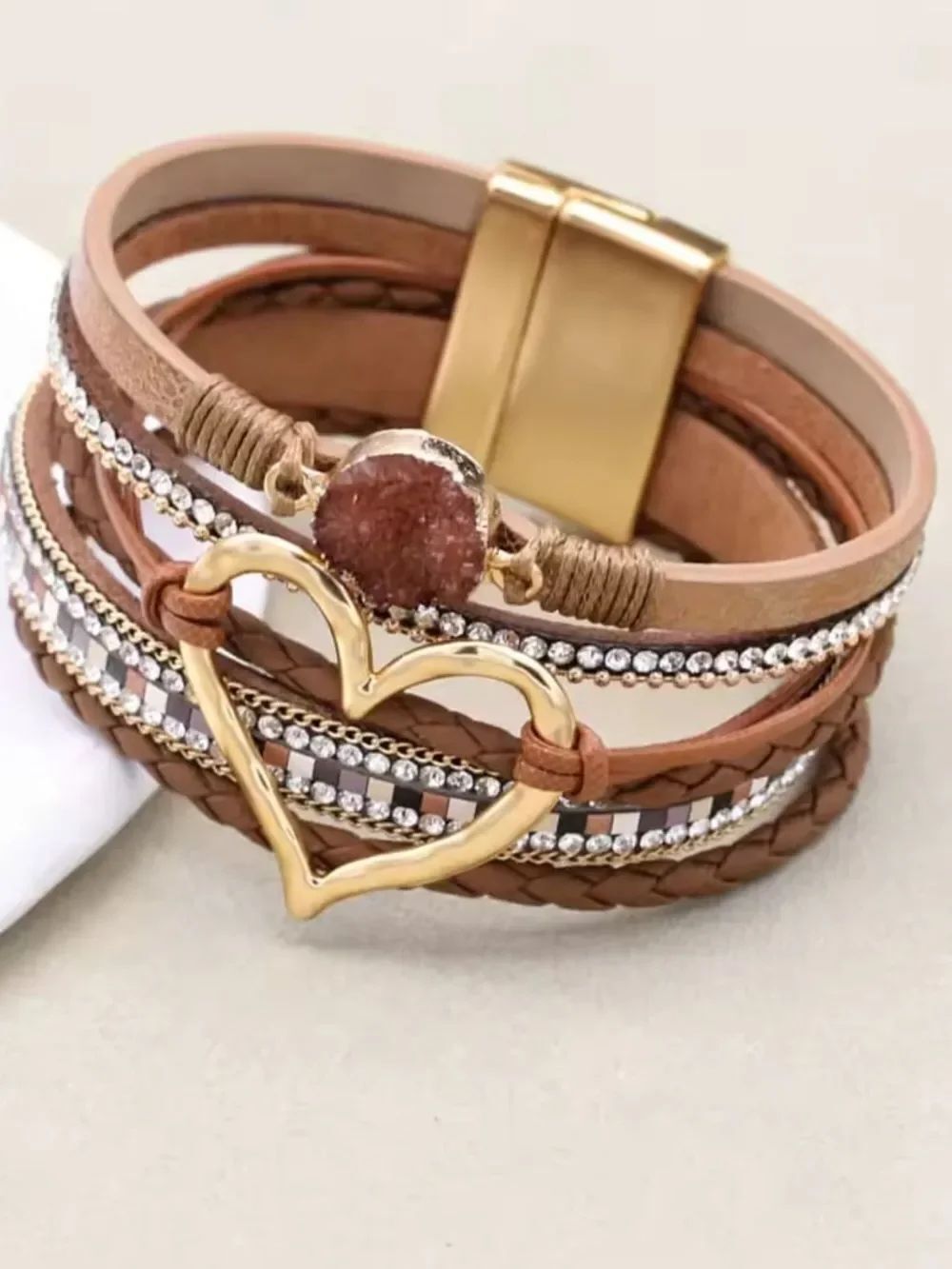 LEATHER BOHO BRACELET